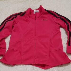 Adidas Fuchsia Jacket with Black Accents